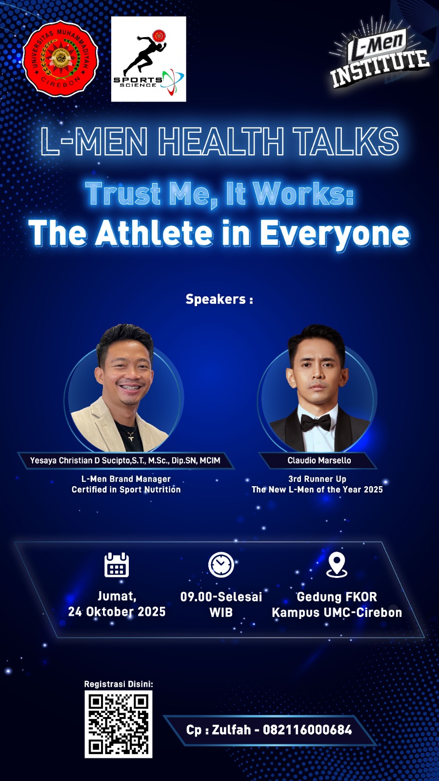 Bangkitkan Semangat Atlet dalam Diri: L-Men Health Talks Inspirasi Mahasiswa UMC Hidup Sehat dan Berprestasi