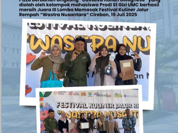 Mahasiswa Gizi UMC Raih Juara III Lomba Masak Cipta Menu Wastra Nusantara 2025