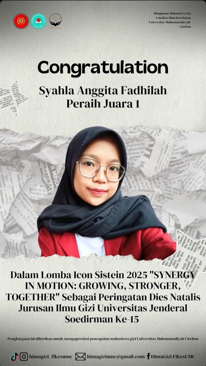 Karya Kreatif Mahasiswa Gizi UMC Antarkan Juara I di ICON SISTEIN 2025